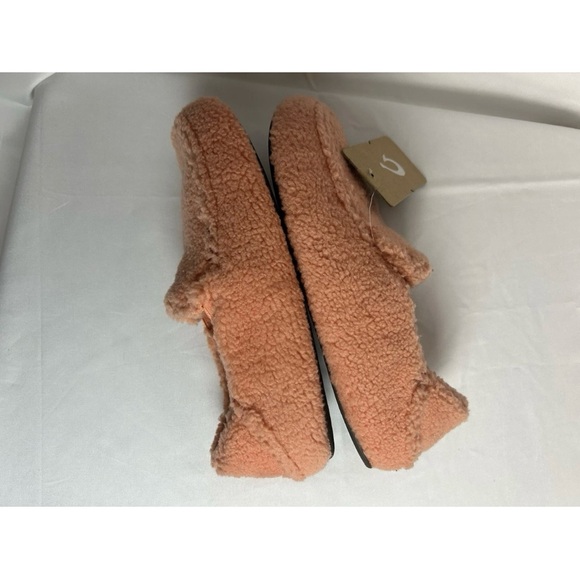 NWOB Olukai Nohea Heu Sherpa Slipper Womens 7 Slip-On Teddy Shoe Pickled Ginger - Picture 10 of 10